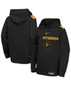Nike Big Boys And Girls Black Pittsburgh Pirates City Connect Authentic Collection Performance Pullover H In Black