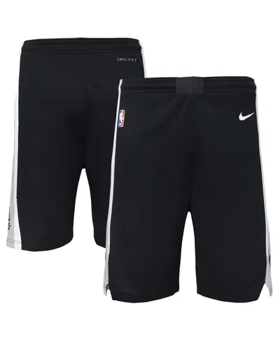 Nike Big Boys And Girls San Antonio Spurs Swingman Performance Shorts Â Icon Edition In Black