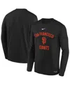 Nike Big Boys And Girls Black San Francisco Giants Authentic Collection Legend Performance Long Sleeve T-