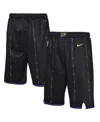 Nike Big Boys And Girls Black Toronto Raptors 2024/25 City Edition Swingman Performance Shorts In Black