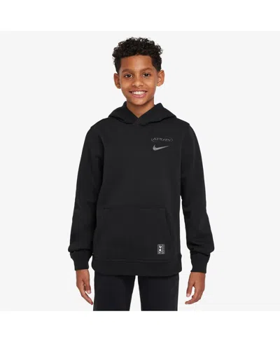 Nike Kids' Big Boys And Girls Black Tottenham Hotspur Club Hoodie