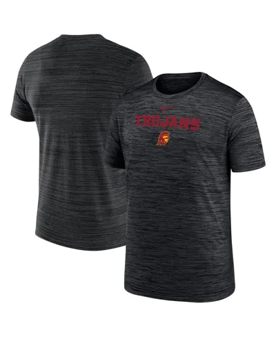 Nike Kids' Big Boys And Girls Black Usc Trojans Velocity Performance T-shirt