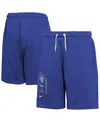Nike Big Boys And Girls Blue New York Knicks Courtside Club Fleece Shorts In Multi