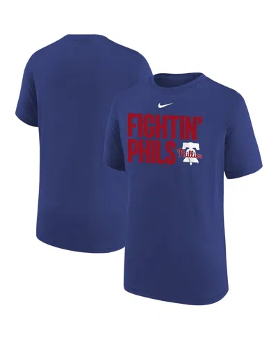 Nike Kids' Big Boys And Girls Blue Philadelphia Phillies Local Legend T-shirt