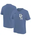 Nike Big Boys And Girls Blue Washington Nationals 2025 City Connect Wordmark T-shirt