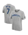 Nike Youth  Bobby Witt Jr. Heather Gray Kansas City Royals 2025 Mlb All-star Edition Name & Number T- In Gray