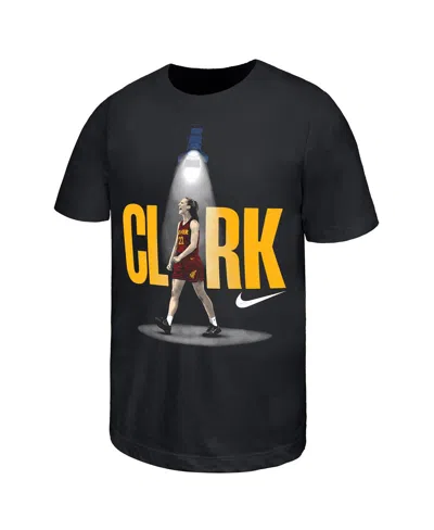 Nike Kids' Big Boys And Girls Caitlin Clark Black Indiana Fever Player Core T-shirt