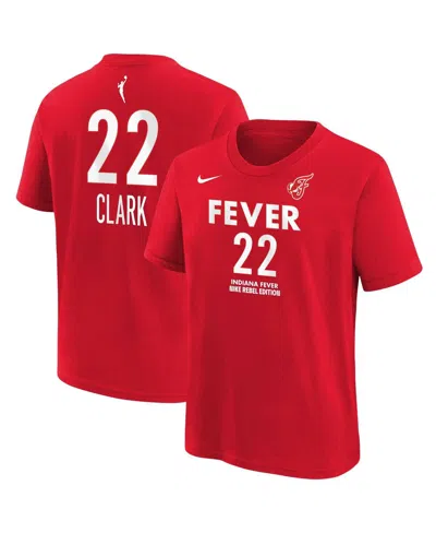 Nike Big Boys And Girls Caitlin Clark Red Indiana Fever 2024 Wnba Draft Rebel Edition Player Name Number 