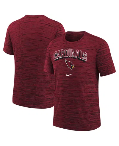 Nike Kids' Big Boys And Girls Cardinal Arizona Cardinals Sideline Velocity Performance T-shirt In Red
