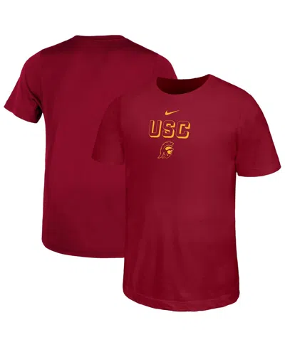 Nike Kids' Big Boys And Girls Cardinal Usc Trojans Legend Performance T-shirt In Red