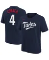 Nike Big Boys And Girls Carlos Correa Navy Minnesota Twins Player Name Number T-shirt In Multi