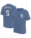 Nike Big Boys And Girls Cj Abrams Blue Washington Nationals Fuse City Connect Name Number T-shirt In Blue