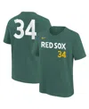 Nike Big Boys And Girls David Ortiz Green Boston Red Sox 2025 City Connect Fuse Name Number T-shirt In Green