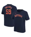 Nike Big Boys And Girls Framber Valdez Navy Houston Astros Name Number T-shirt In Blue