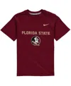 Nike Big Boys And Girls Garnet Florida State Seminoles Cotton Logo T-shirt In Garnet