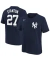 Nike Big Boys And Girls Giancarlo Stanton Navy New York Yankees Player Name Number T-shirt In Navy