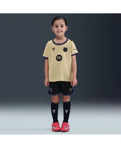 Nike Kids' Big Boys And Girls Gold Barcelona 2025/26 Stadium Kit Set In Multi