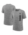 Nike Big Boys And Girls Heather Charcoal Houston Texans Sideline Velocity Performance T-shirt In Gray