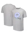 Nike Big Boys And Girls Heather Gray North Carolina Tar Heels Helmet T-shirt In Heather Gray