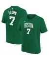 Nike Big Boys And Girls Jaylen Brown Kelly Green Boston Celtics Icon Name Number T-shirt In Kelly Green
