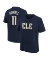 Nike Big Boys And Girls Jose Ramirez Navy Cleveland Guardians 2024 City Connect Name Number T-shirt In Navy