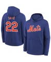 Nike Big Boys And Girls Juan Soto Royal New York Mets Name Number Performance Pullover Hoodie In Blue