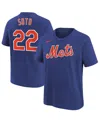 Nike Big Boys And Girls Juan Soto Royal New York Mets Name Number T-shirt In Royal