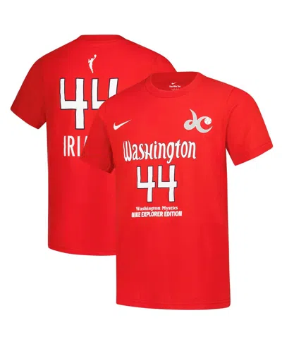 Nike Kids' Big Boys And Girls Kiki Iriafen Red Washington Mystics Explorer Edition Name Number T-shirt