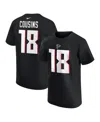 Nike Big Boys And Girls Kirk Cousins Black Atlanta Falcons Player Name Number T-shirt In Black