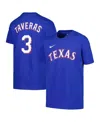 Nike Big Boys And Girls Leody Taveras Royal Texas Rangers Name Number T-shirt