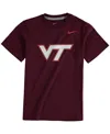 Nike Youth  Maroon Virginia Tech Hokies Logo Legend Dri-fit T-shirt In Maroon