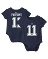 Nike Baby Boys And Girls Micah Parsons Navy Dallas Cowboys Player Name Number Bodysuit