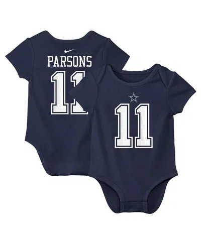 NIKE BIG BOYS AND GIRLS MICAH PARSONS NAVY DALLAS COWBOYS PLAYER NAME NUMBER BODYSUIT