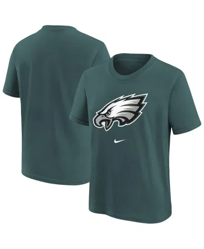 Nike Kids' Big Boys And Girls Midnight Green Philadelphia Eagles Primary Logo Legend T-shirt