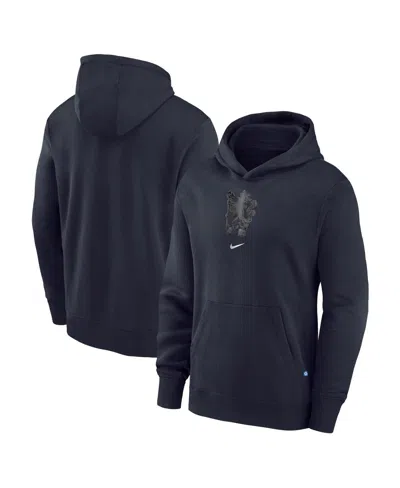 Nike Big Boys And Girls Navy Chelsea Club Pullover Hoodie