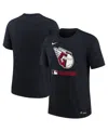 Nike Big Boys And Girls Navy Cleveland Guardians Authentic Collection Velocity Performance T-shirt