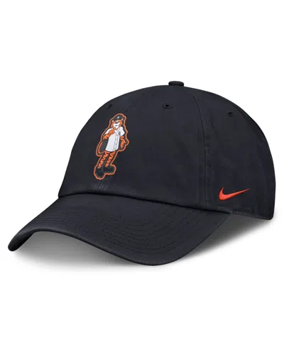 Nike Kids' Big Boys And Girls Navy Detroit Tigers Mascot Club Adjustable Hat In Black