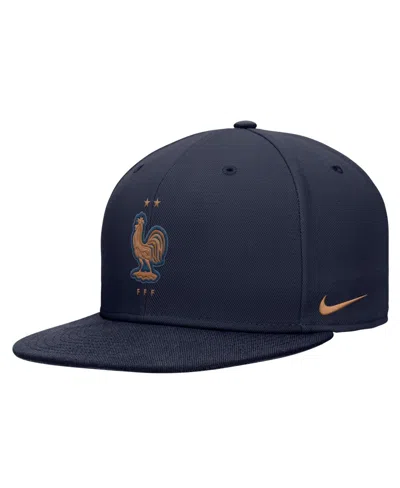 Nike Kids' Big Boys And Girls Navy France National Team Pro Dri-fit Snapback Hat In Blue