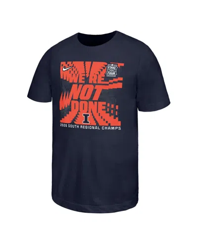 Nike Big Boys And Girls Navy Illinois Fighting Illini 2026 Ncaa Men's Basketball Tournament March Madness In Blue