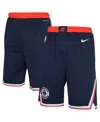 Nike Big Boys And Girls Navy La Clippers Icon Swingman Shorts In Blue