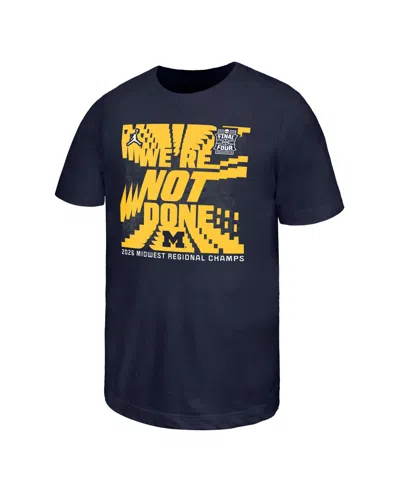 Nike Big Boys And Girls Navy Michigan Wolverines 2026 Ncaa Men's Basketball Tournament March Madness Fina In Blue