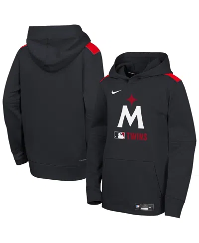 Nike Kids' Big Boys And Girls Navy Minnesota Twins Authentic Collection Performance Pullover Hoodie