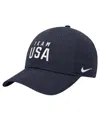 Nike Big Boys And Girls Navy Team Usa Club Adjustable Hat In Navy