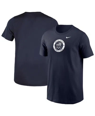 Nike Kids' Big Boys And Girls Navy Team Usa Legend T-shirt In Black