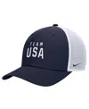 Nike Big Boys And Girls Navy Team Usa Rise Pinch Panel Trucker Adjustable Hat In Blue