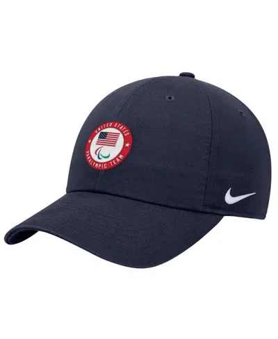 Nike Kids' Big Boys And Girls Navy U.s. Paralympics Club Adjustable Hat In Blue