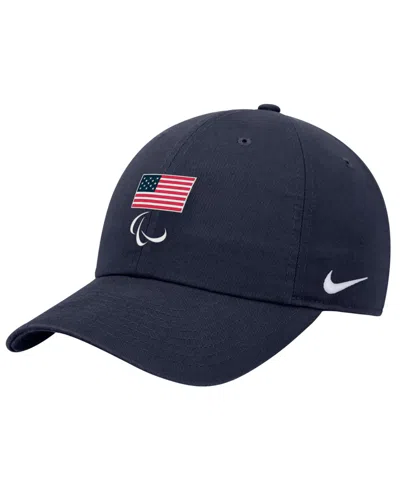Nike Kids' Big Boys And Girls Navy U.s. Paralympics Crest Logo Club Adjustable Hat In Blue