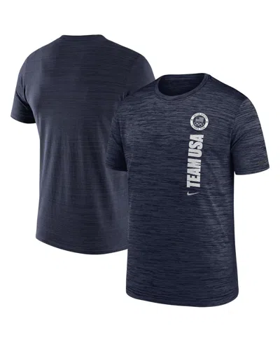 Nike Kids' Big Boys And Girls Navy Velocity Team Issue Performance T-shirt In Black