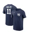 Nike Big Boys And Girls  Anthony Volpe Navy New York Yankees Name And Number T-shirt In Navy