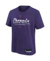 Nike Big Boys And Girls  Purple Phoenix Mercury On Court Legend Essential Practice T-shirt In Purple